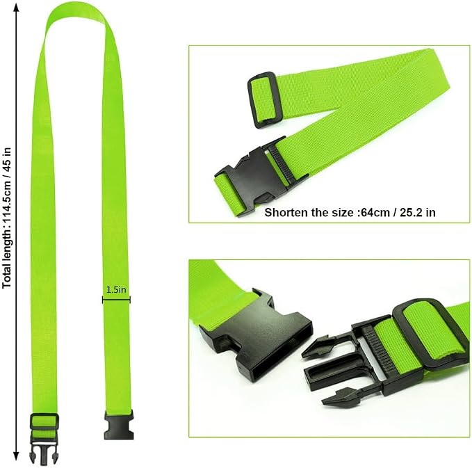 4Pack Luggage Straps Add Bag Luggage Straps to Connect Two Suitcases, - Image 3