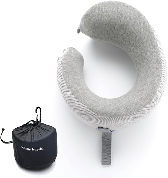 C CUSHION LAB Travel Pillow, Award-Winning Patented Ergonomic Design by CUSHIONLAB