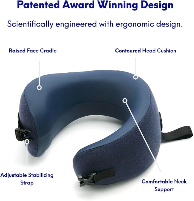 C CUSHION LAB Travel Pillow, Award-Winning Patented Ergonomic Design - Image 3