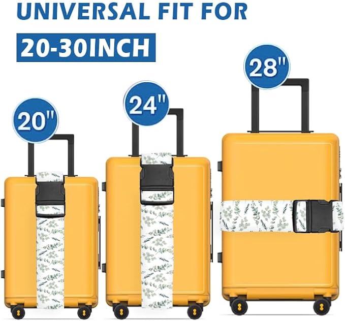 Luggage Straps for Suitcases Travel Belt Accessories, Cute Suitcase Strap - Image 2