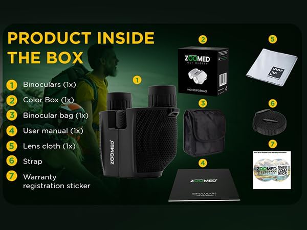 Compact Binoculars for Bird Watching 10x25, Binoculars for Kids and Adults - Image 7