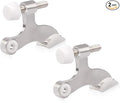 HOMOTEK 2 Pack Hinge Pin Satin Nickel Door Stopper, Adjustable Deluxe Heavy by HOMOTEK