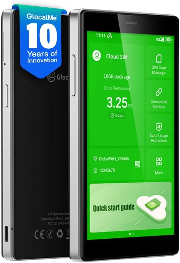 GlocalMe G4 Pro 4G LTE Mobile Hotspot by TheGlobalLeaderinMobileHotspotSolution
