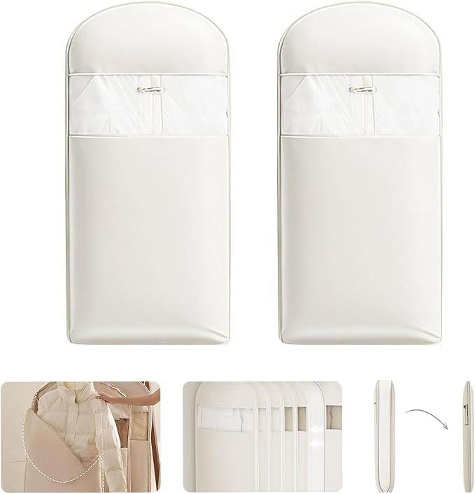 2 Pack Space Saving Garment Bag - Image 2