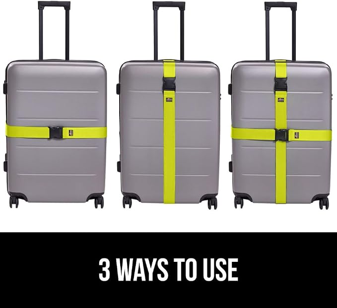 GORILLA GRIP Heavy Duty 8 Pack Adjustable Luggage Straps - Image 6