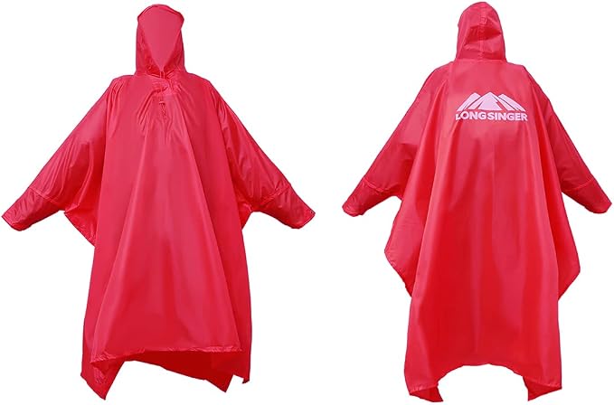 longsinger Rain Poncho for Adult, Waterproof Rain Poncho - Image 8