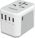 TESSAN Universal Travel Adapter, International Power Adapter 5.6A 28W 3 USB C 2 by TESSAN