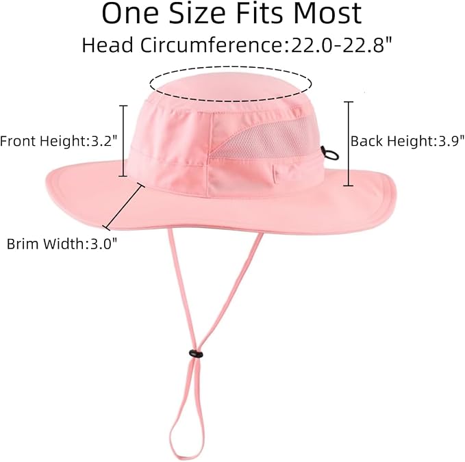 Connectyle Women's UPF 50+ Sun Hat UV Protection Wide Brim Bucket Hat Summer - Image 3