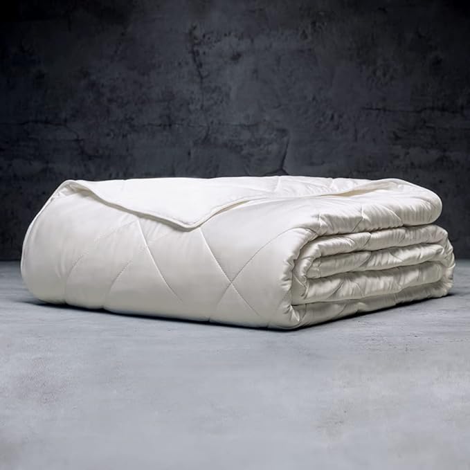 LUXOME Lightweight Blanket | 100% Rayon from Bamboo Fabric & Fill | Full/Queen by LUXOME