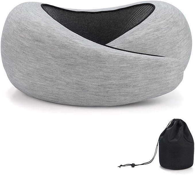 REDOFF®Travel Pillow for Neck Support, Memory Foam Neck Pillow for Airplane by Unknown