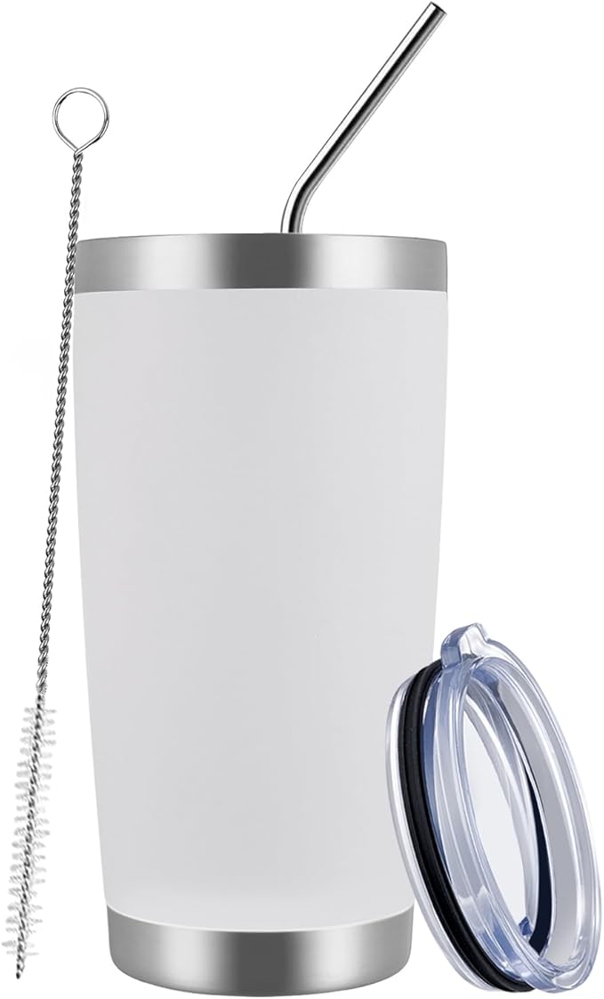 MEWAY 20oz Tumbler Cup Double Wall Vacuum Insulated Travel Mug Bulk, Stainless by MEWAY