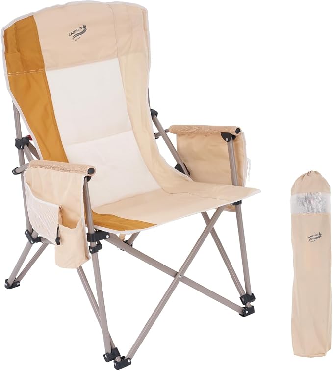 Heavy Duty Portable Folding Camping Chair by CamphorDesigns