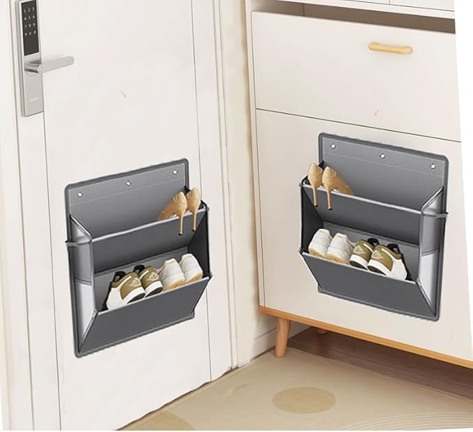 2 Pack RV Shoe Storage with Adhesive hook, Over the Door Shoe Rack, Heavy Duty - Image 3