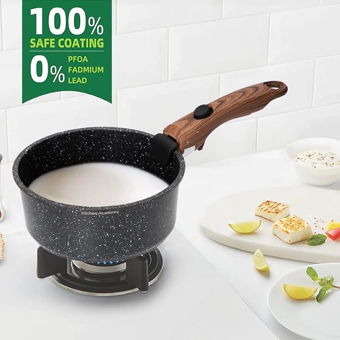 Kitchen Academy Removable Handle Induction Pots and Pans Set - Image 4