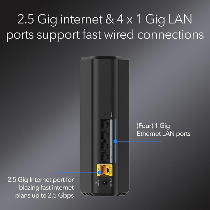 NETGEAR Nighthawk Dual-Band WiFi 7 Router – Security Features, BE3600 Wireless - Image 5