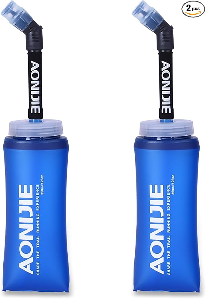 TRIWONDER TPU Soft Folding Water Bottles BPA-Free Collapsible Flask by TRIWONDER