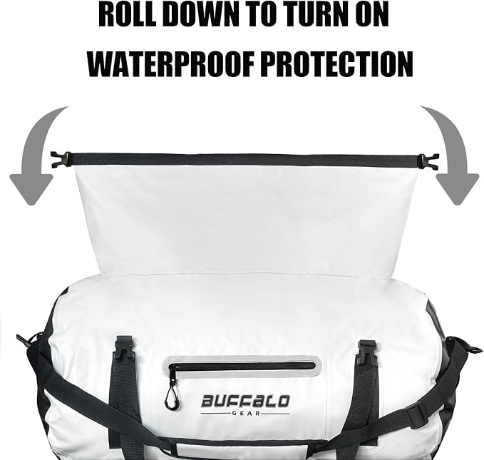 Buffalo Gear Waterproof Duffle Bag 40L 60L 80L Roll-top Dry Bag Heavy Duty - Image 5