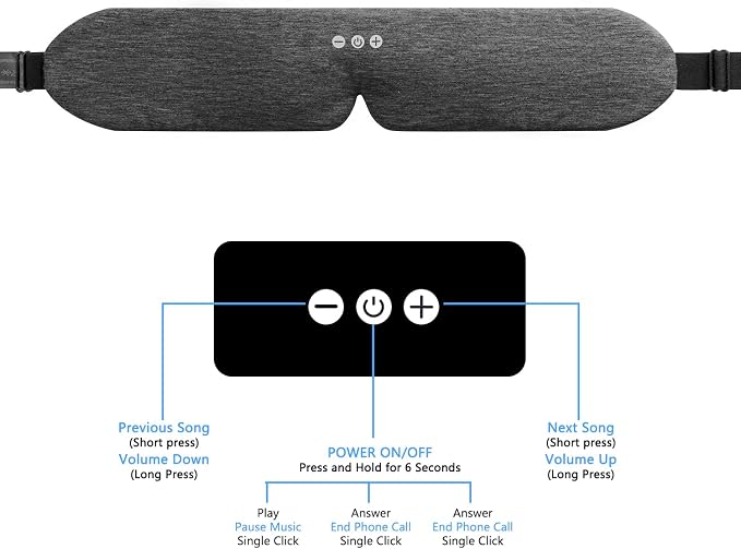 ALASKA BEAR Headphone Cotton Headband Bluetooth 5.2 HD Stereo Noise Reduction - Image 4