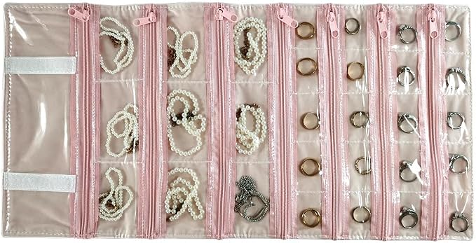 Travel Jewelry Roll Bag Portable Organizer Pouch - Image 4