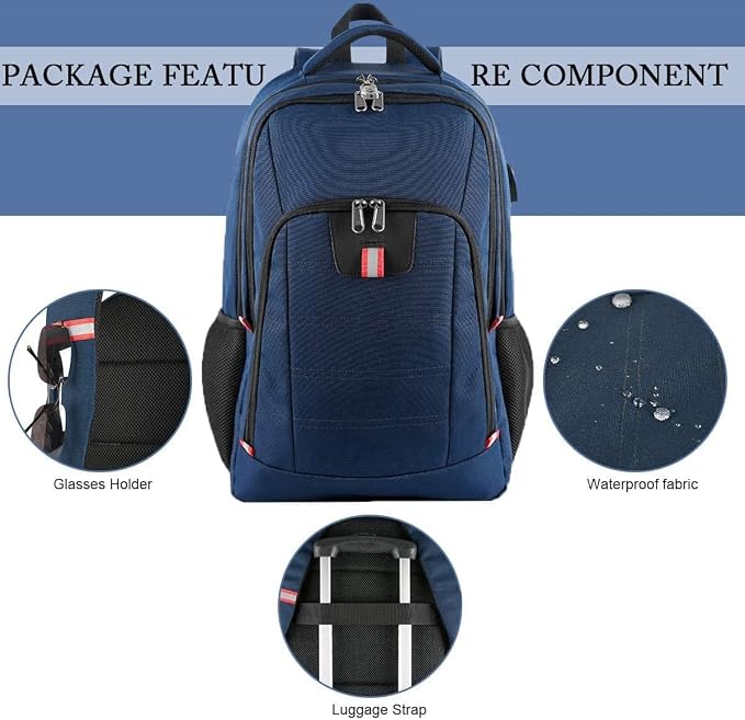Travel Laptop Backpack, Large Anti-Theft Business Travel Backpack - Image 6