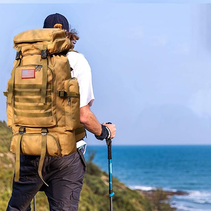 Hiking Backpack for Men 70L/100L Camping Backpack Military Rucksack Molle 3 - Image 7