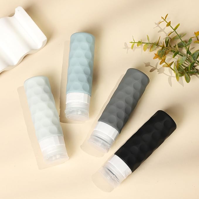 Travel Bottles for Toiletries, BPA Free Leak Proof Premium Silicone Bottles - Image 7