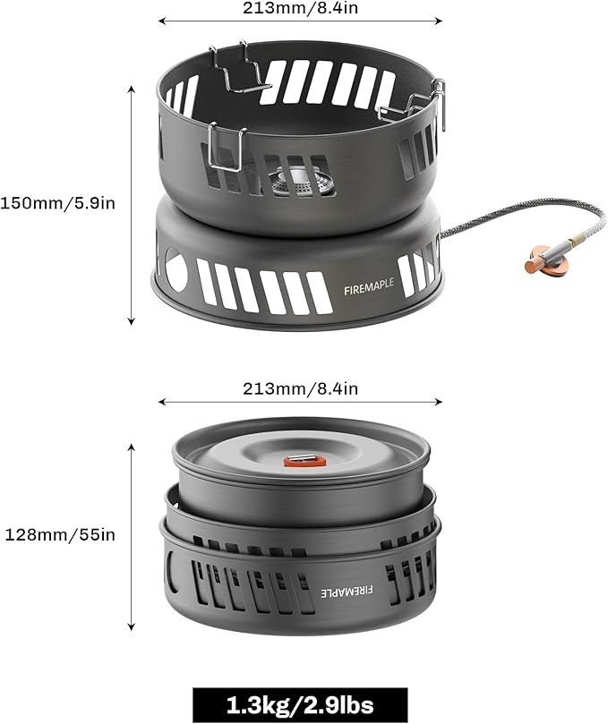Fire Maple Versatile Outdoor Cooking Set Gas Stove Aluminum, Compact & Durable - Image 2