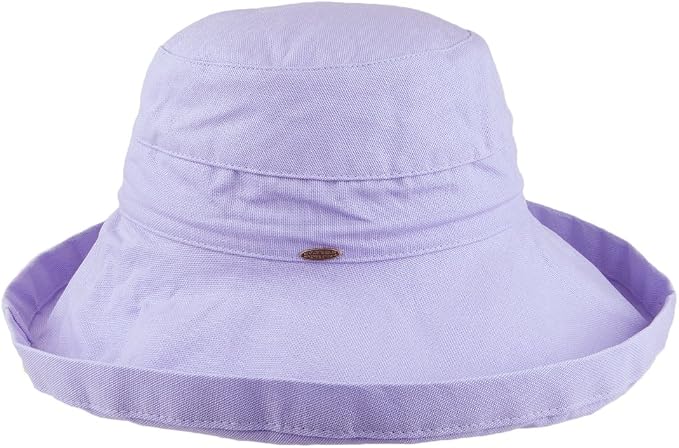 Scala Women's Cotton Hat with Inner Drawstring and Upf 50+ Rating by SCALA