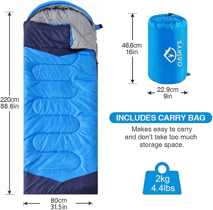 oaskys Camping Sleeping Bag - Image 2