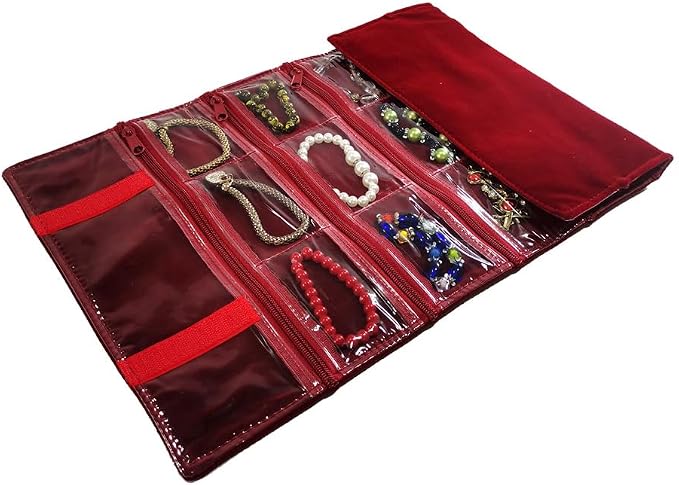 Travel Jewelry Roll Bag Portable Organizer Pouch - Image 8