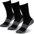 FOOTPLUS Hiking Copper Compression Socks, Unisex Cushioned Sole Arch Support by FOOTPLUS
