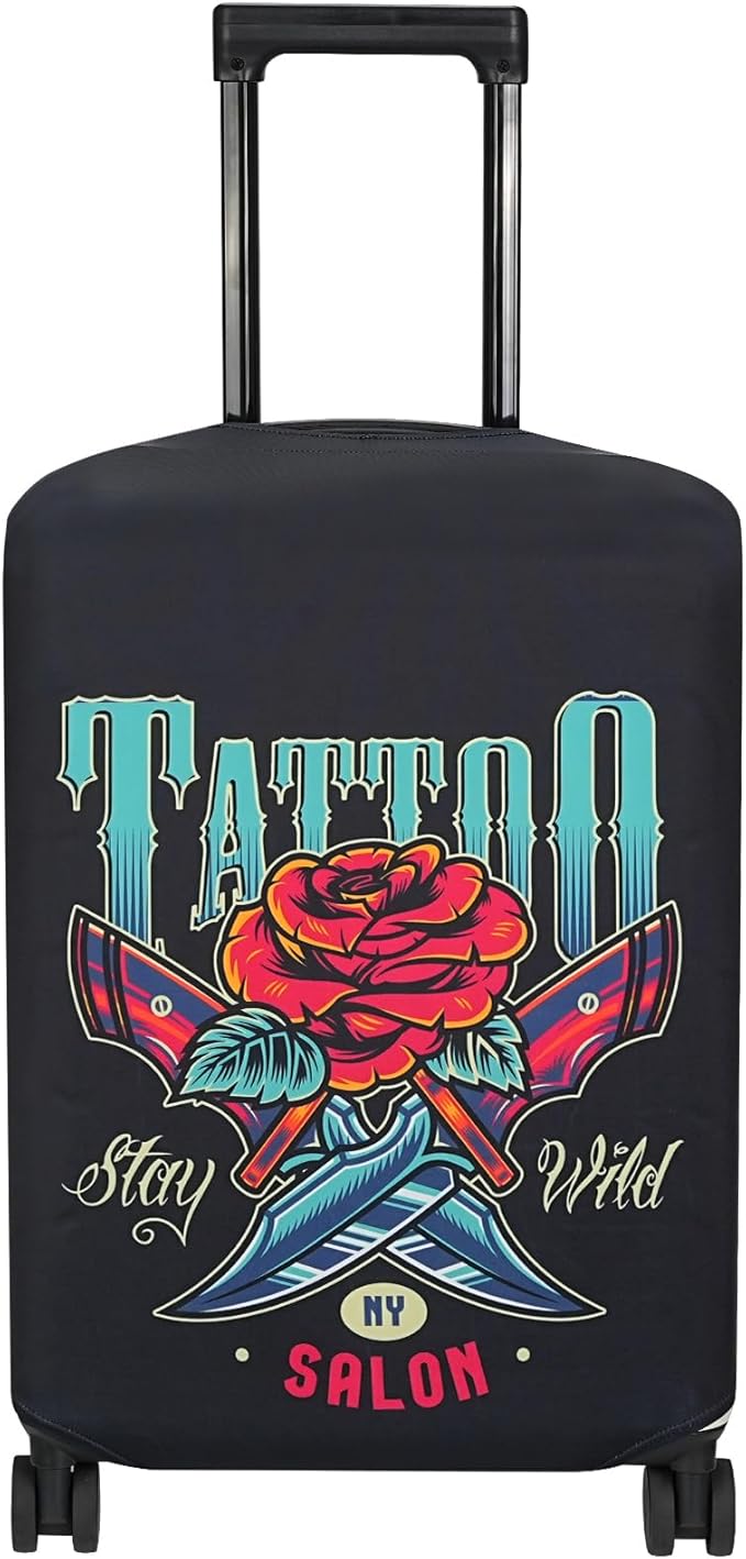 Explore Land Travel Luggage Cover Suitcase Protector Fits 27-30 Inch Case by ExploreLand