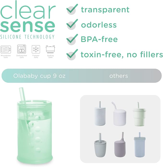 Olababy Clear View Silicone Training Cup - Image 3