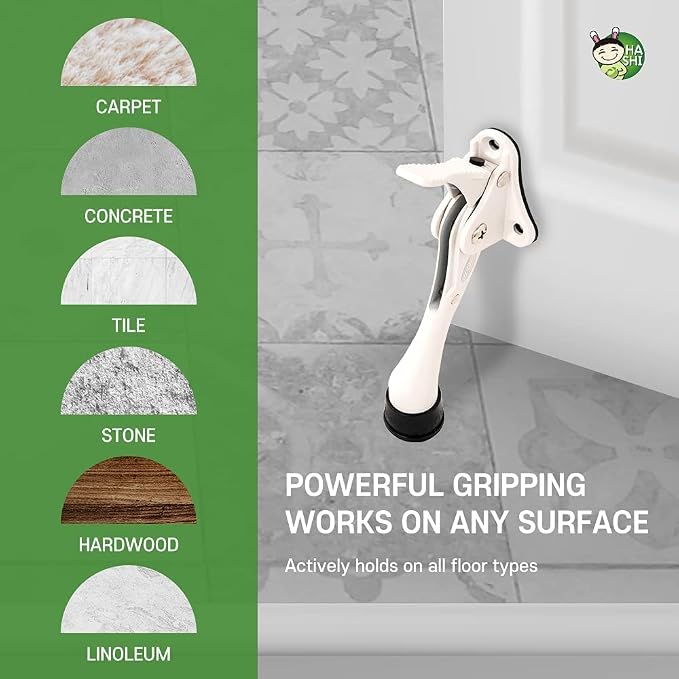 One Touch Kickdown Door Stopper, Door Holder, Heavy Duty Door Stops, Bottom of - Image 8