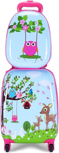 HONEY JOY Kids Luggage, 12” Travel Backpack & 16” Hard Shell Toddler Suitcase by HONEYJOY