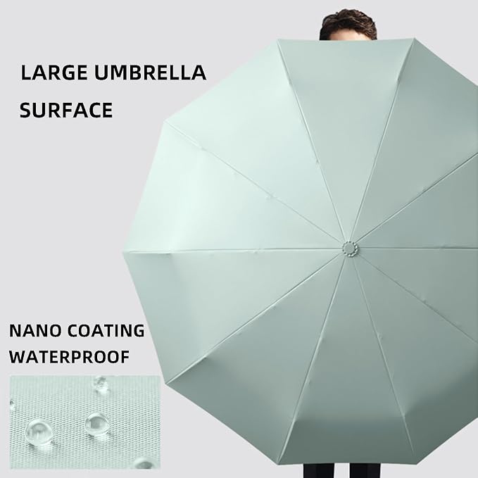 Folding Umbrella Anti-UV Compact Durable Folding Umbrella Auto Open Close - Image 4