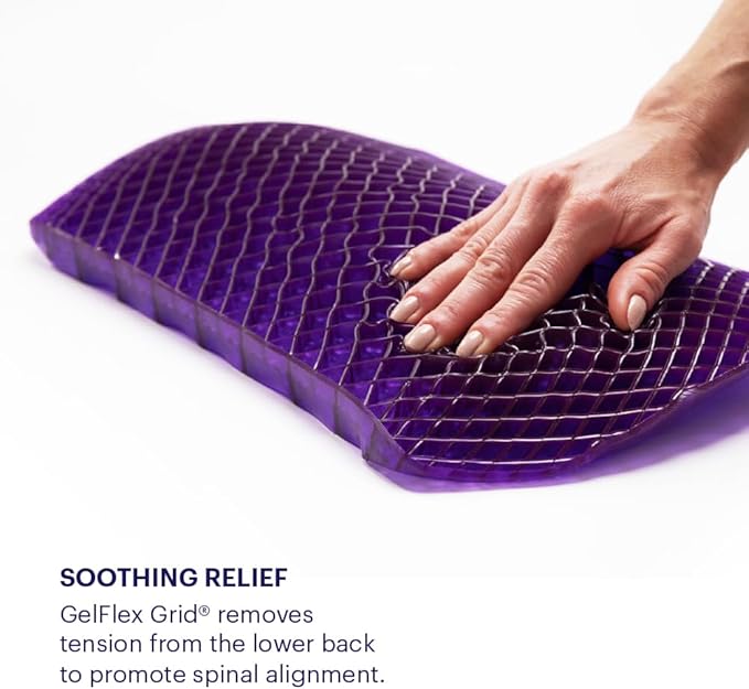Purple Back Cushion | Pressure Reducing Grid Designed - Image 5