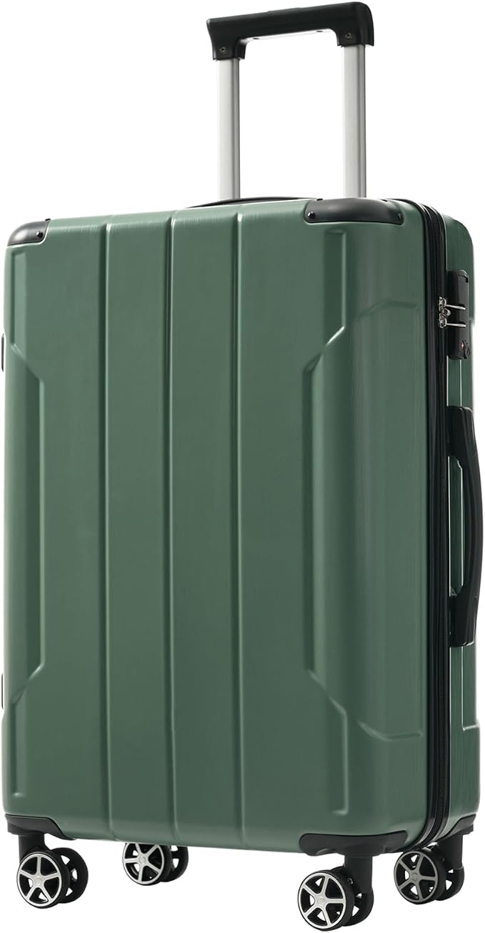 Merax 24 Inch Expandable Checked Luggage, Hardshell ABS Medium Suitcase by Merax