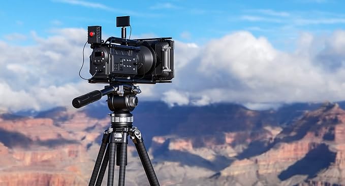 Leofoto LVC-253C+BV-15 King Kong Series Carbon Fiber Dual Leg Video Tripod w - Image 9
