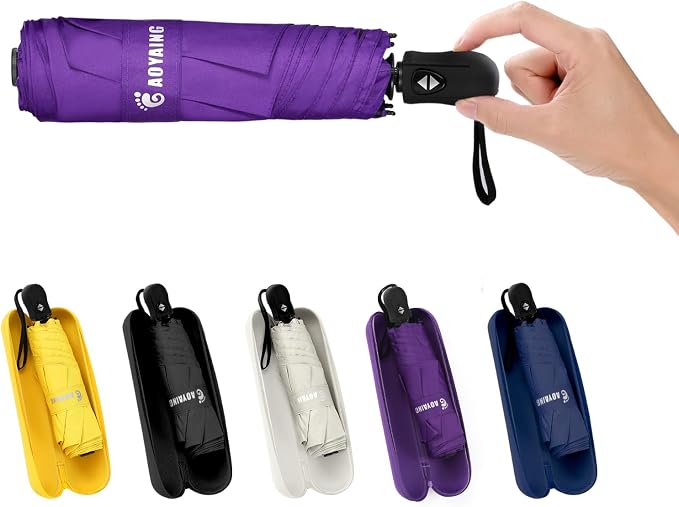 GAOYAING Compact Automatic Travel Umbrella by GAOYAING