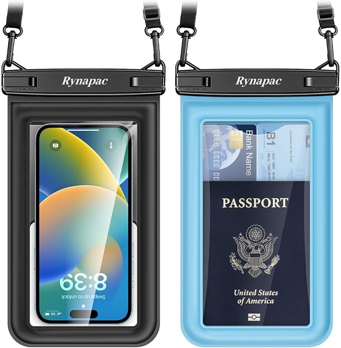 Floating Waterproof Phone Pouch, Galaxy S24+ S23 S22, IPX8 Cellphone Dry Bag by Rynapac