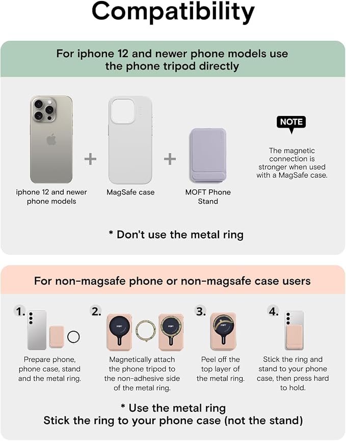 MOFT Phone Tripod Wallet for iPhone, Mulit-Angles, Lightweight & Portable Phone - Image 9