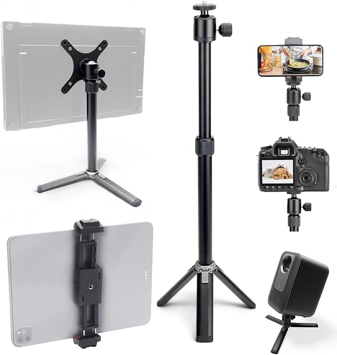 Kado Metal Portable Monitor Stand Tripod, 100x100mm 75x75mm Wall/Arm Mount by Unknown