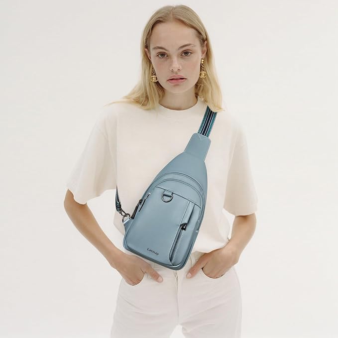 7L Sling Bag for Women Men Leather Small Sling Backpack Daypack Anti Theft - Image 2