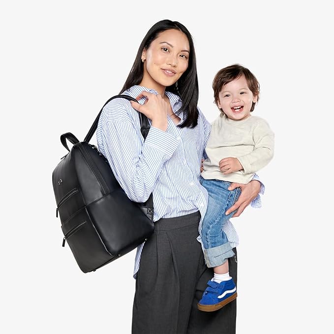 Itzy Ritzy Eras Diaper Bag Backpack – Large Capacity Sleek Daddy Diaper Bag - Image 3