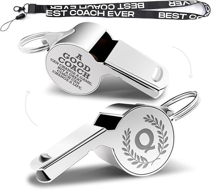 Letters Coach Gifts, Whistle for Coaches, Whistle Emergency, Thank You Coach by fkovcdy