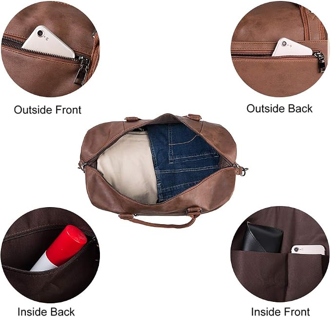 Weekender Overnight Bag Carry On Bag Travel Bag - Image 5