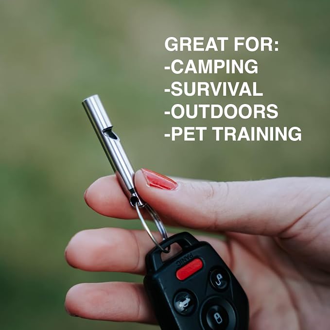 DAILYCARRYCO. Titanium Whistle for Emergency, Camping & Hiking Whistle - Image 5