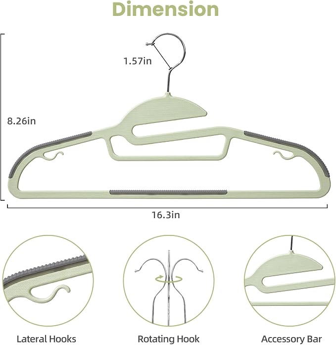 BAGAIL Plastic Hangers 50 Pack - Image 2