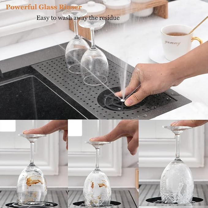 33 Inch Black Drop In Kitchen Sink - Image 8